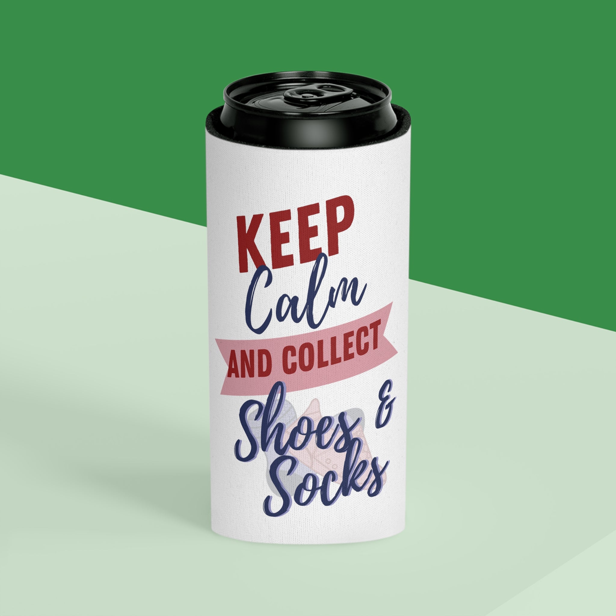 Collect Shoes & Socks Can Cooler